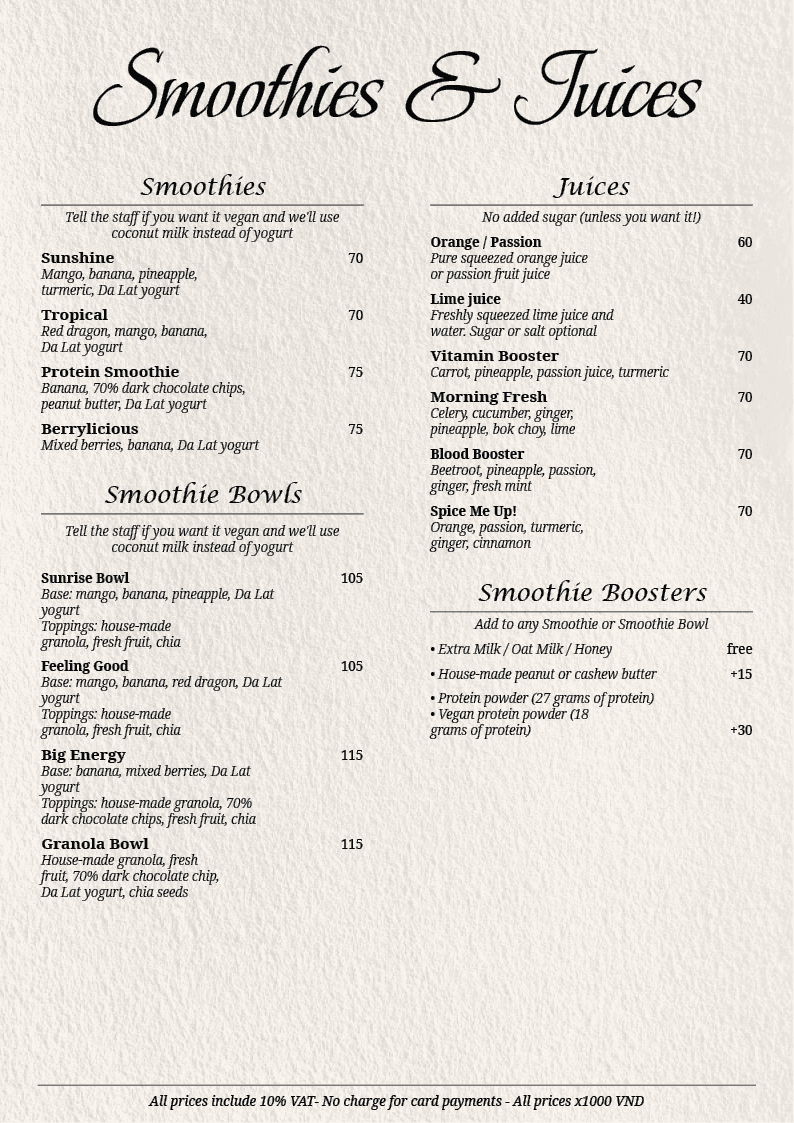 Menu Page 3