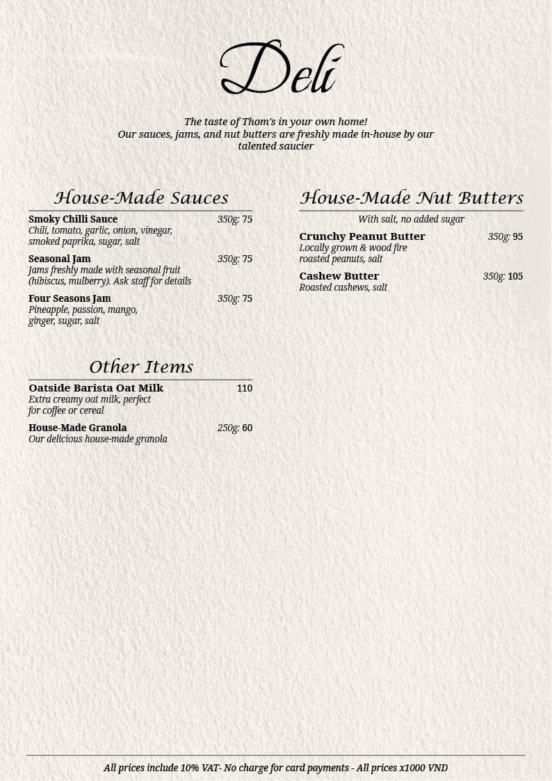 Menu Page 8